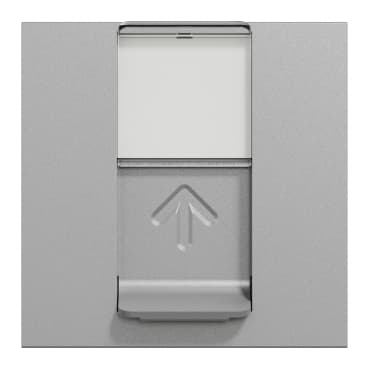 Prise rj45 de données, New Unica, mécanisme, RJ45, U/UTP, droite, clic, obturée, aluminium