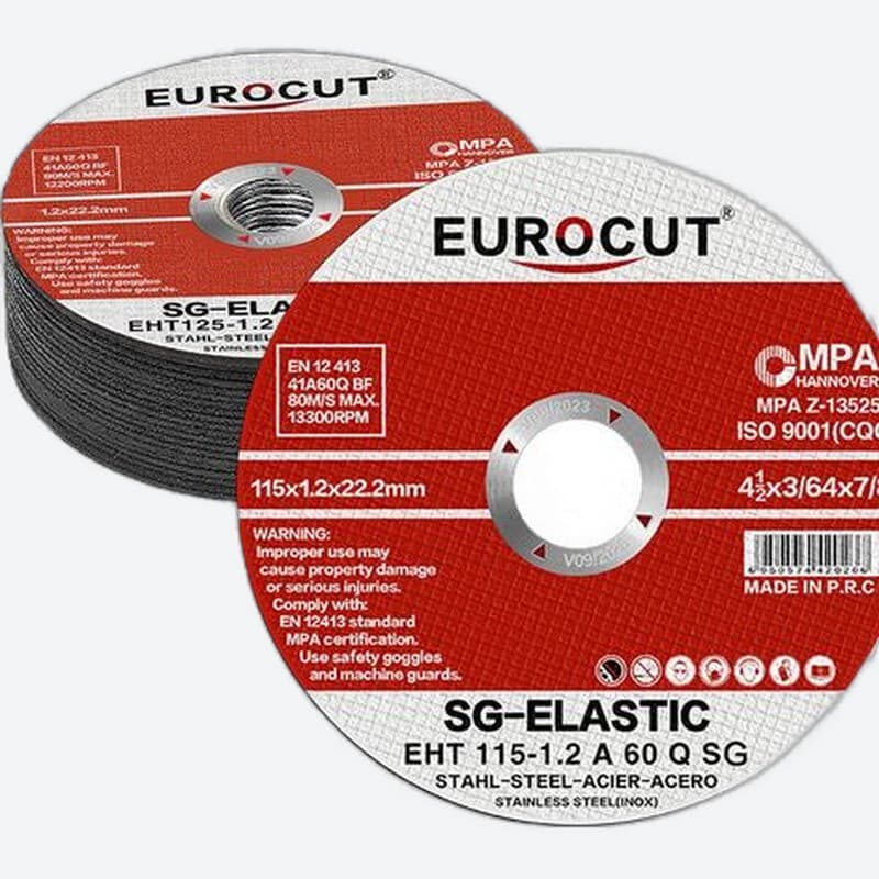 disque à tronçonner TOTAL (spécial Métal / Inox) au format compact Ø 115 mm x 1,2 mm x 22,2 mm