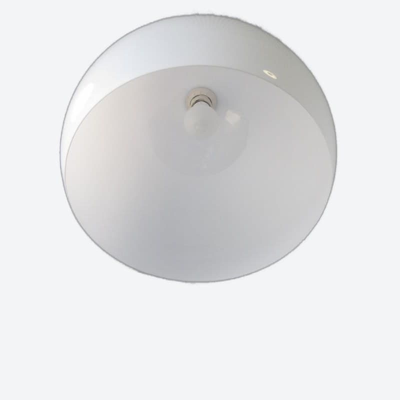 Suspension GloboStar Vili, cloche blanche avec douille E27, 40 cm